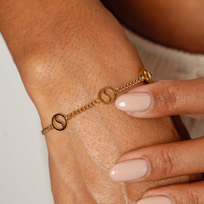 Sierra Pendant Bracelet - Gold Tone