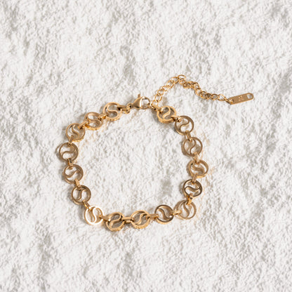 Santorini Chain Bracelet - Gold Tone