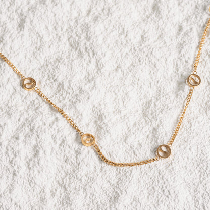 Sierra Pendant Necklace - Gold Tone