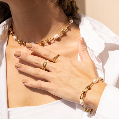 Palermo Adjustable Ring - Gold Tone