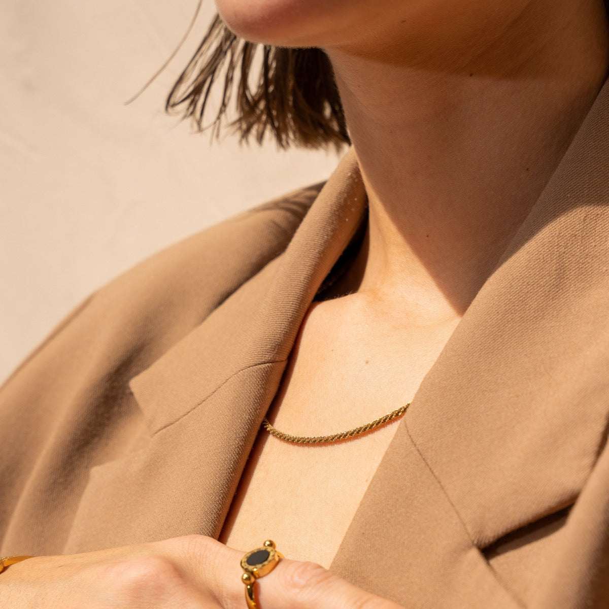 Champagne Chain - Gold Tone