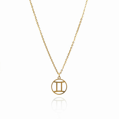 Star Sign Pendant Necklace - Gold