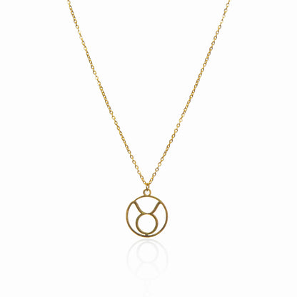 Star Sign Pendant Necklace - Gold