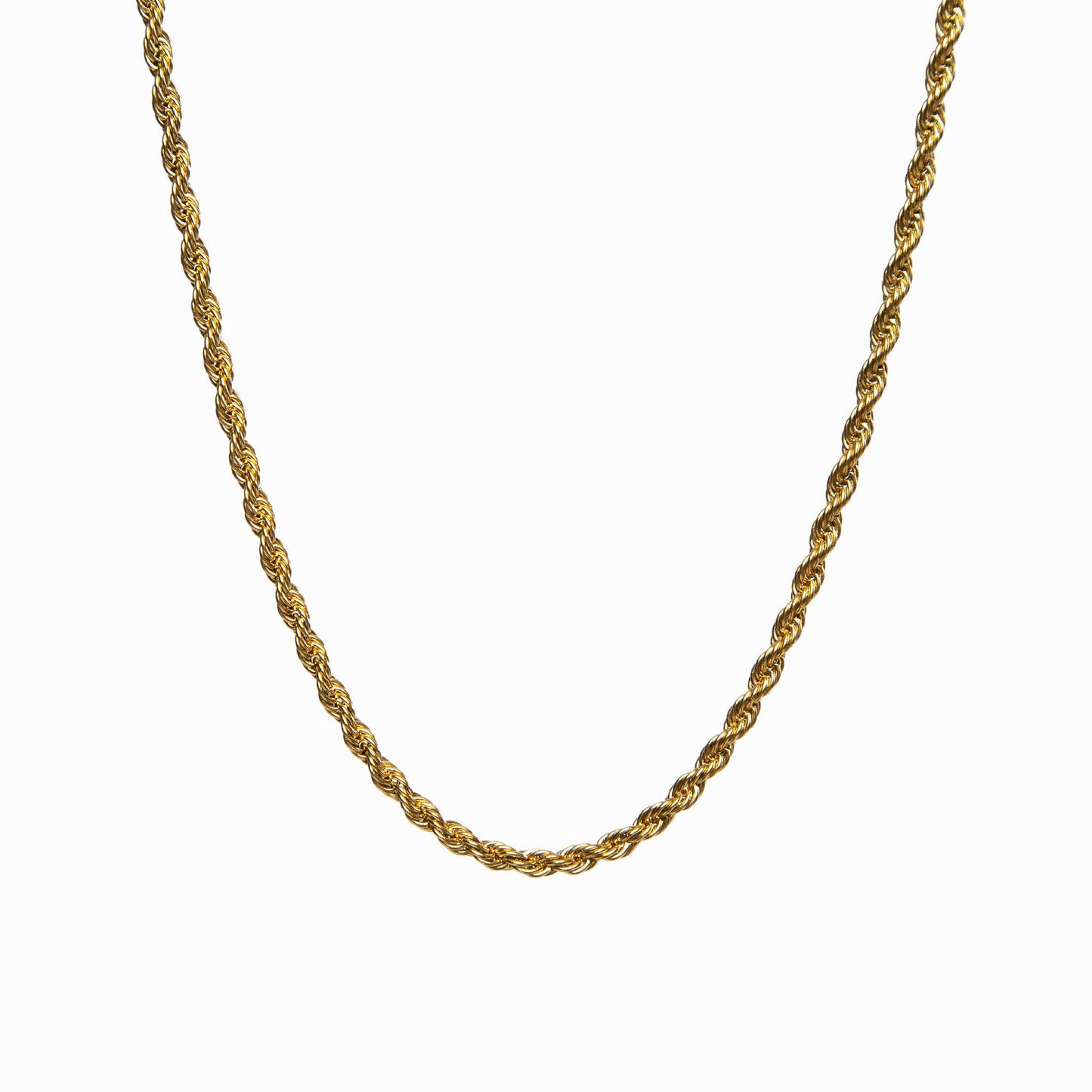 Rope Chain Necklace - Gold Tone