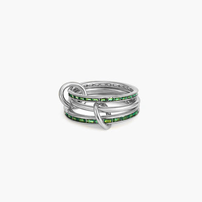 Anais Pavé Emerald Ring