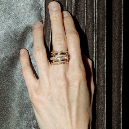 Aurélie Radiant Zirconia Five-Stacked Ring
