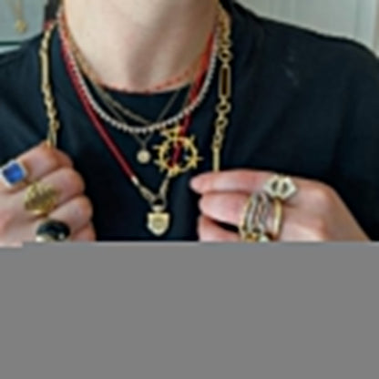 Ophelie Luxe Gemstone Five-Stack Ring